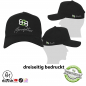 Preview: Premium FLEXFIT 5-Panel Curved Classic Snapback - dreiseitig bedruckt